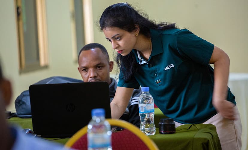 Different Infrastructure companies joined the training on bridge design